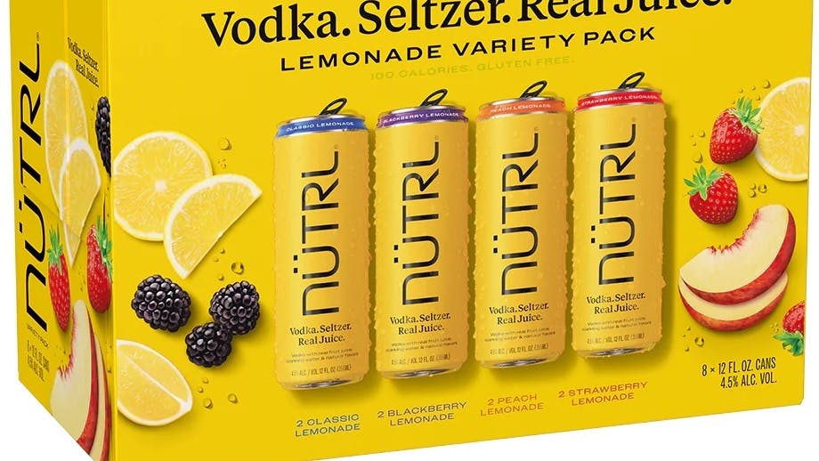 Nutrl Lemonade Vodka Seltzer Lemonade Variety Pack 8 Pack