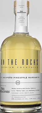On The Rocks Tres Generaciones Tequila The Jalapeno Pineapple Margarita Ready To Drink Cocktail 375ml