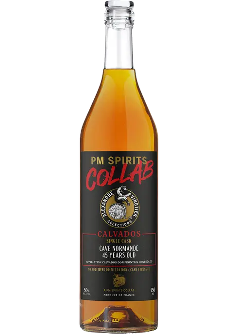 PM Spirits Project PM Spirits Collab Alexander Vingtier Selections 45 Yrs Old Cave Normande Single Cask Calvados 750ml