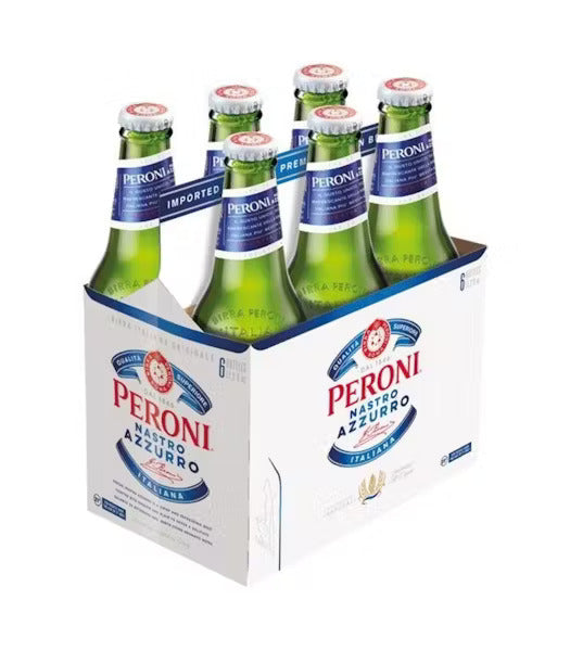 Peroni Nastro Azzurro 00 Beer 11.2-Oz Bottle 6-Pack