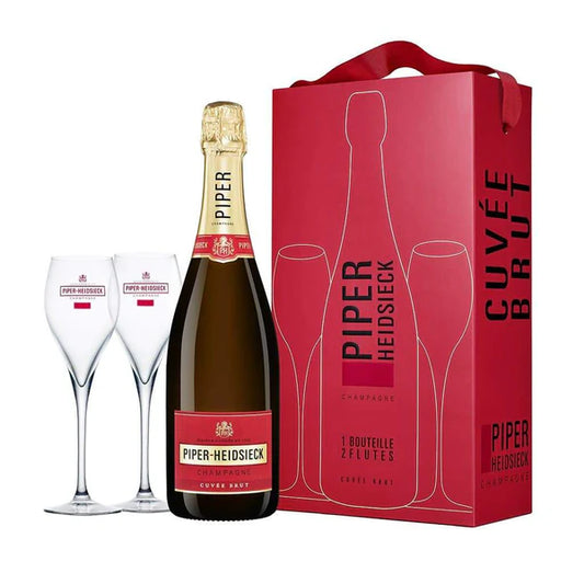 Piper-Heidsieck Cuvee Brut with Glasses 750ml