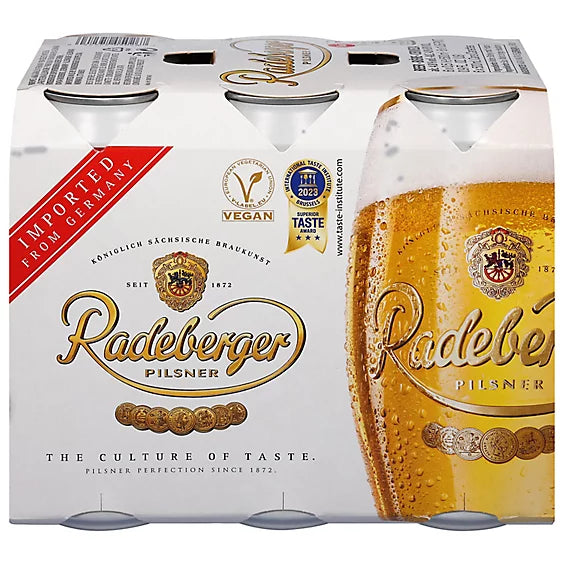 Radeberger Pilsner Beer 500ml Can 6-Pack