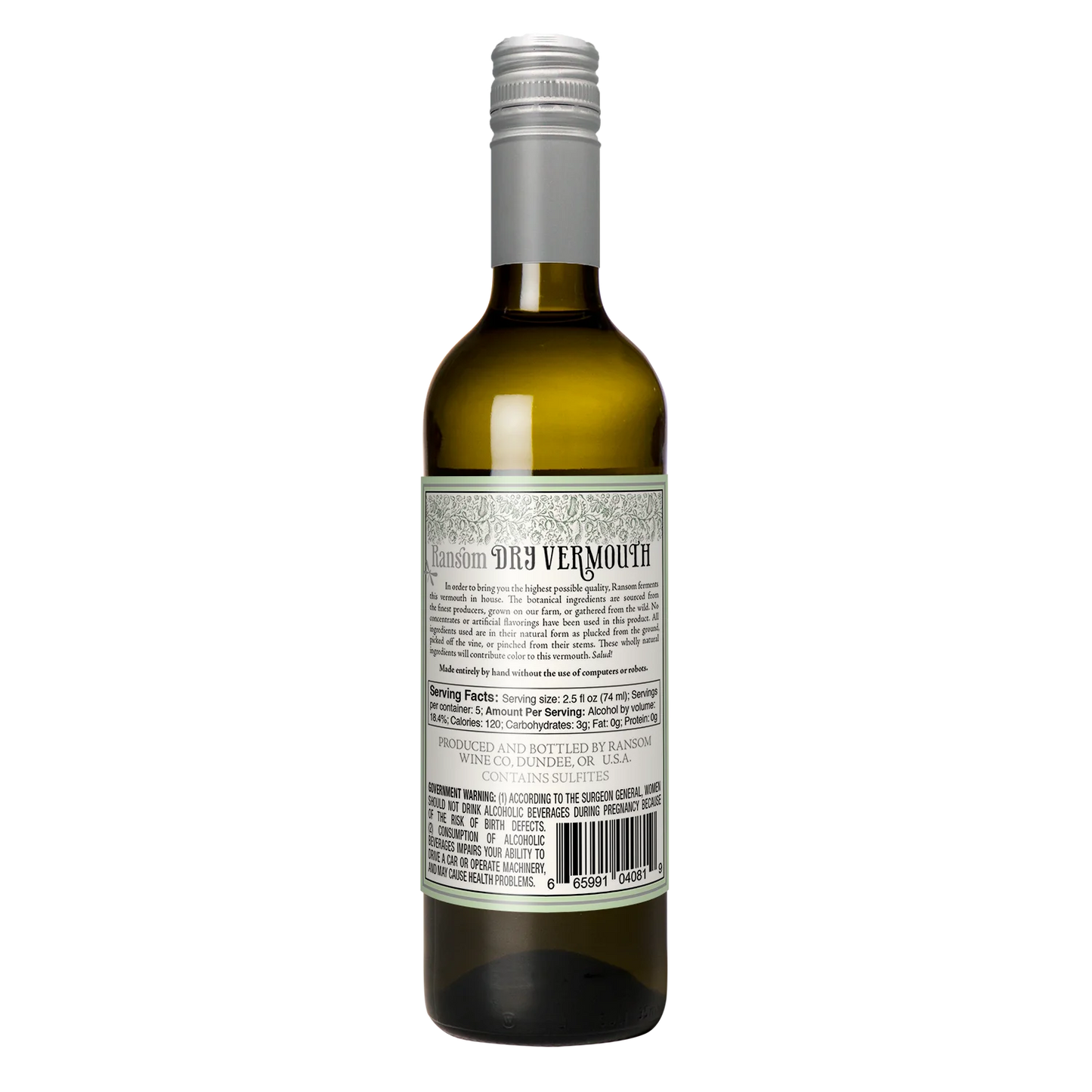 Ransom Dry Vermouth 375ml