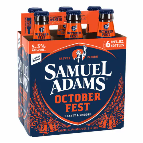 Samuel Adams Octoberfest Seasonal Beer 12-Oz Bottle 6-Pack