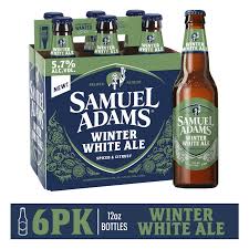 Samuel Adams Seasonal Brew Winter White Ale Beer 12-Oz Bottle 6-Pack