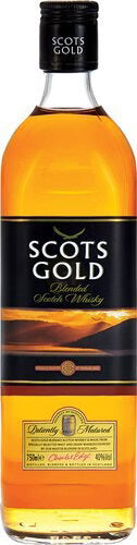 Scots Gold Whisky Blended Scotch Whiskey Black Label 750ml