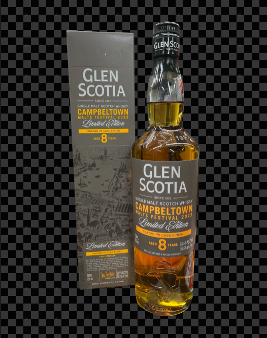 2022 Glen Scotia Vintage Malts Festival Peated PX Cask Finish 8 Year Old Single Malt Scotch Whisky 750ml