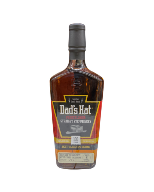 2022 Dad's Hat Bottled In Bond Straight Rye Whiskey 750ml