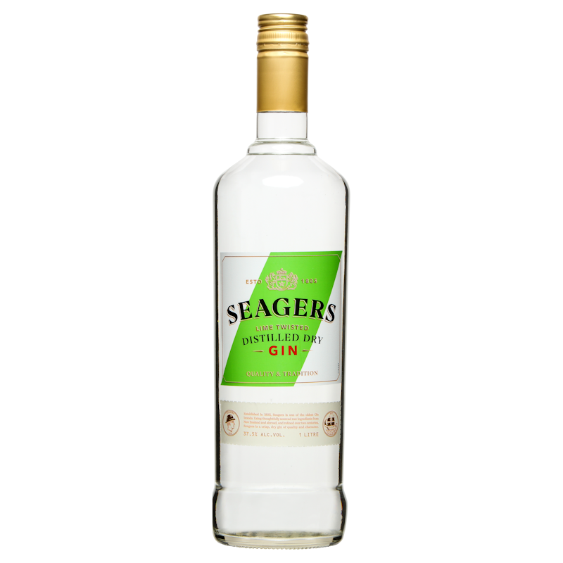 Seagers Lime Twisted Distilled Dry Gin 1Lt