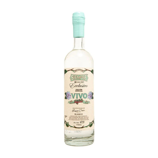 Siempre Spirits Edicion Especial Batch No. 001 Exclusivo Vivo 100% Agave Azul Blanco Tequila 750ml