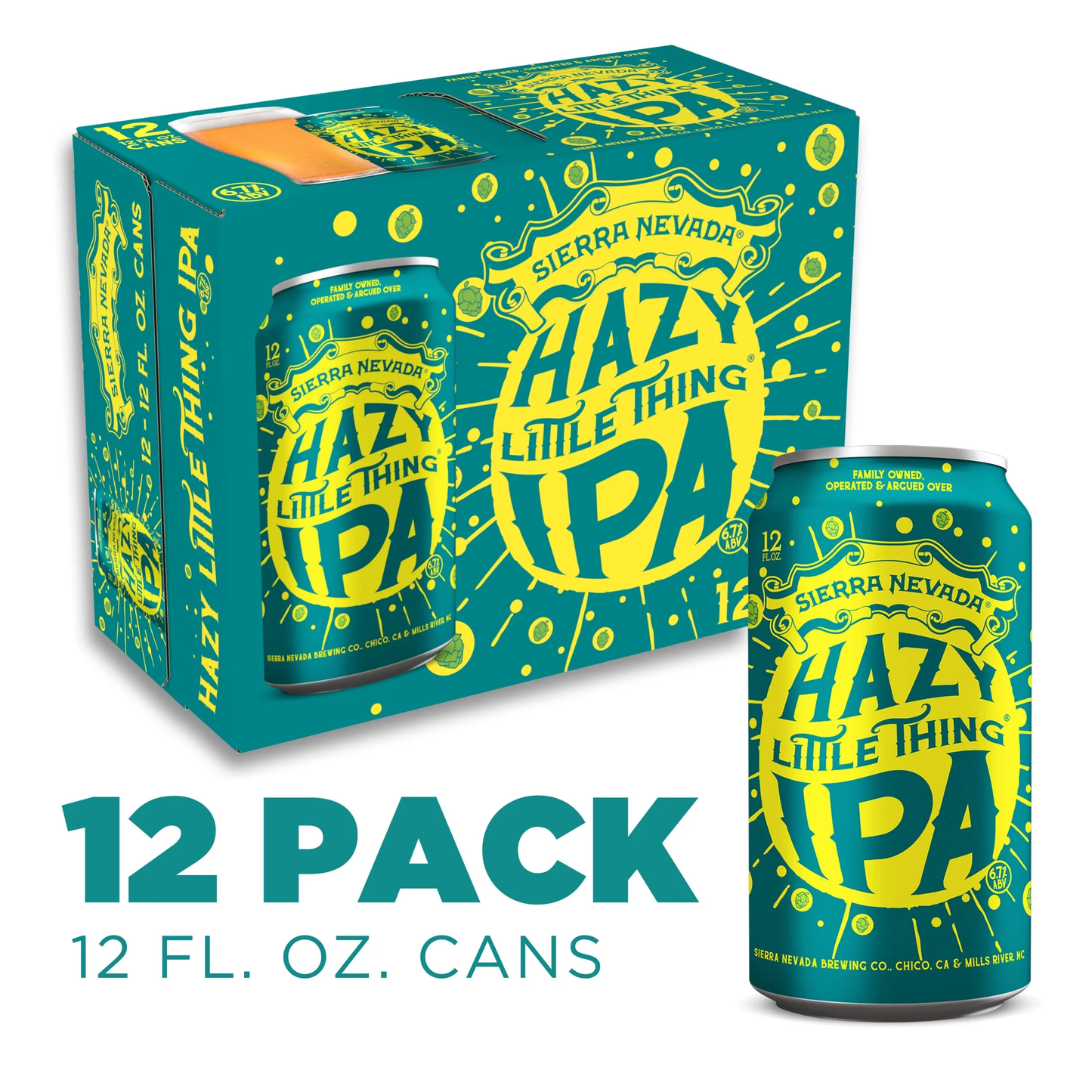 Sierra Nevada Brewing Hazy Little Thing India Pale Ale Beer 12-Oz Can 12-Pack