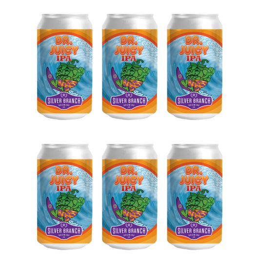 Silver Branch Brewing Dr. Juicy India Pale Ale Beer 12-Oz Can 6-Pack