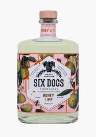 Six Dogs Distillery Honey Lime Gin 750ml
