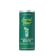 Social Hour Cucumber Matcha Mojito 11.5% ABV 250ml 4-Pack