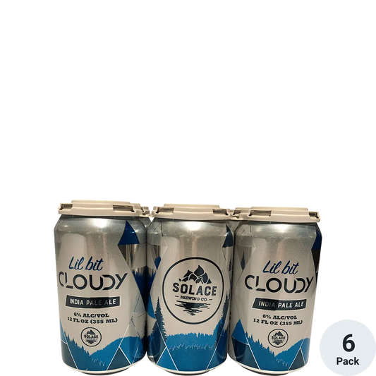Solace Brewing Lil Bit Cloudy India Pale Ale Beer 12-Oz Can 6-Pack