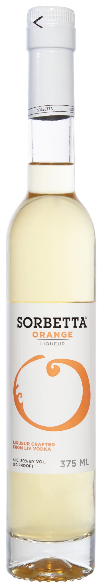 Sorbetta Orange Liqueur Crafted from Liv Vodka 375ml