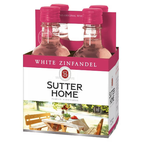 Sutter Home The Original White Zinfandel 187ml Bottle 4-Pack
