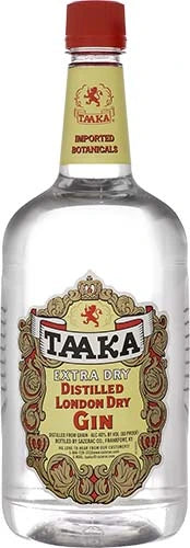 Taaka Extra Dry London Gin 1.75Lt