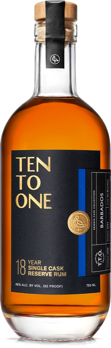 Ten To One Caribbean Dark Rum 1Lt