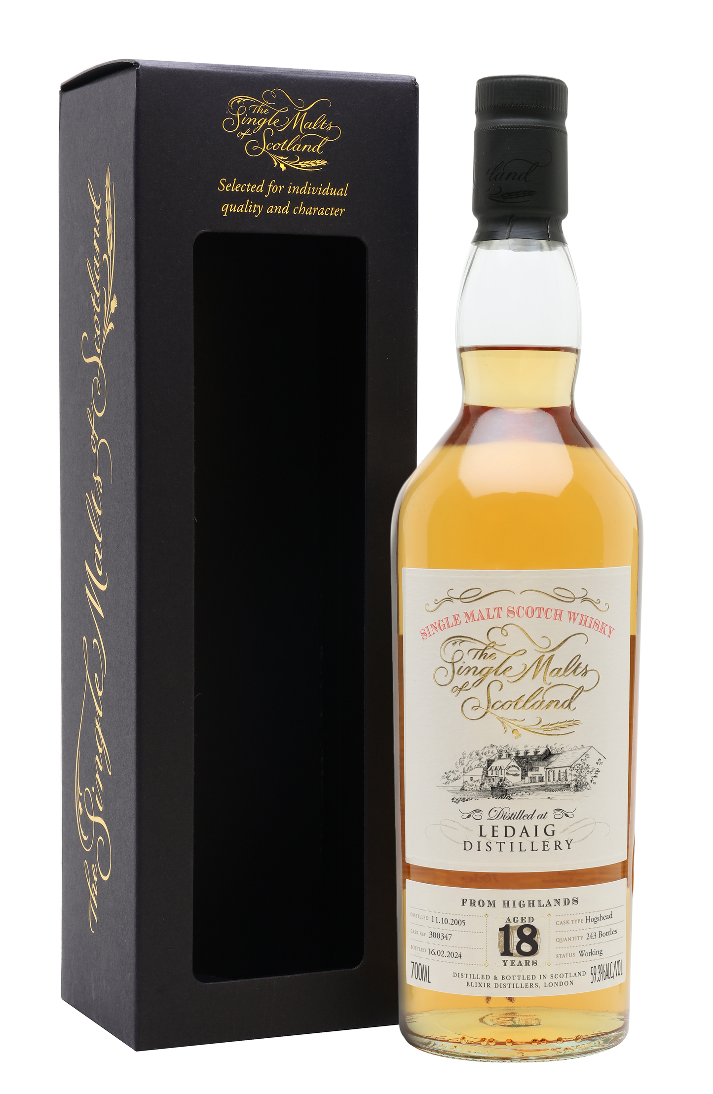 The Single Malts of Scotland Ledaig 18 Year Old Single Malt Whiskey 700ml