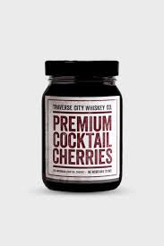 Traverse City Whiskey Co. Premium Non Alcoholic Cocktail Cherries 21.2-Oz