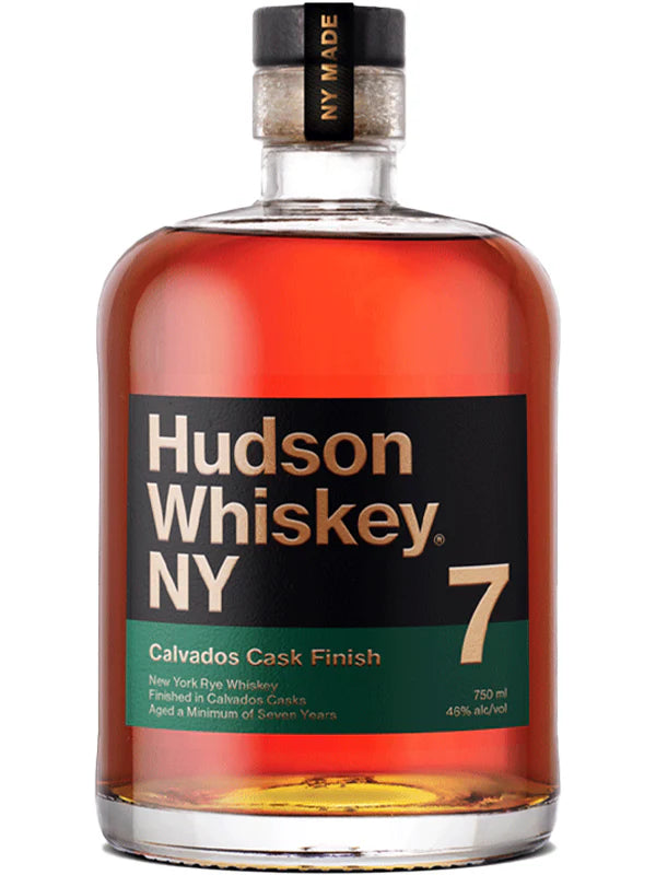 Tuthilltown Spirits Hudson Whiskey NY Calvados Cask Finish 7 Year Old Rye Whiskey 750ml