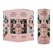 Two Chicks Sparkling Paloma Tequila Cocktails 12-Oz Can 6-Pack
