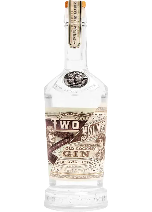 Two James Gin Old Cockney 750ml