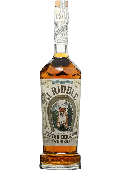 Two James Spirits J. Riddle Peated Bourbon Whiskey 750ml