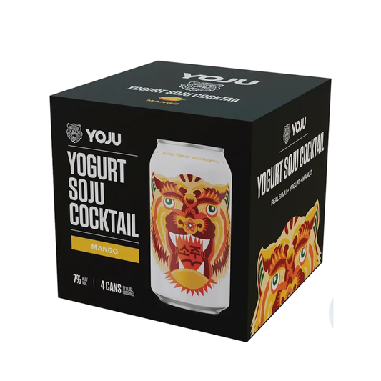 Yoju Mango Yogurt Soju Cocktail 12-Oz Can 4-Pack