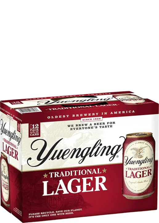 Yuengling Traditional Lager Beer 12-Oz Cans 12-Pack