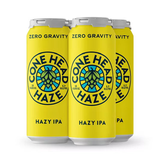 Zero Gravity Craft Brewery Conehead Hazy India Pale Ale Beer 16-Oz Can 4-Pack