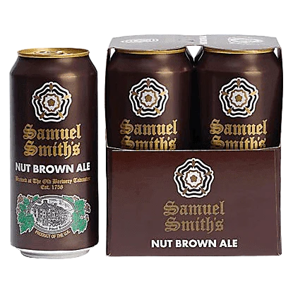 Samuel Smith's Nut Brown Ale Beer 14.9-Oz Can 4-Pack