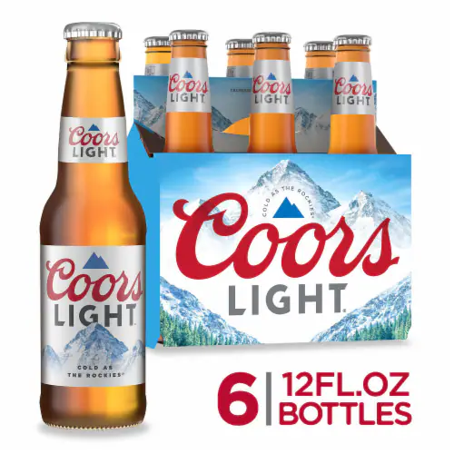 Coors Light Beer 12-Oz Bottle 6-Pack