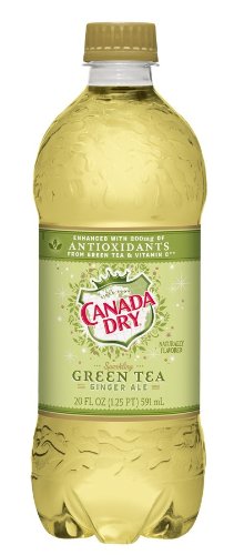 Canada Dry Green Tea Ginger Ale Bottle 20Oz