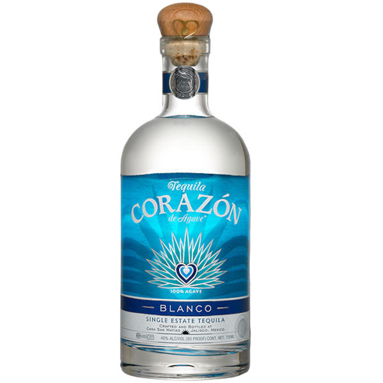 Corazon de Agave Single Estate Blanco Tequila 750ml