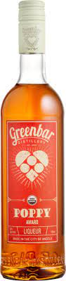 Greenbar Distillery Poppy Amaro Liqueur 750ml