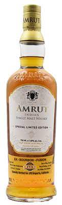 Amrut Fusion Ex-Bourbon Limited Edition Indian Single Malt Whisky 750ml