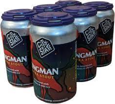 City State Brewing Kingman Extra Stout Beer 12-Oz Can 6-Pack