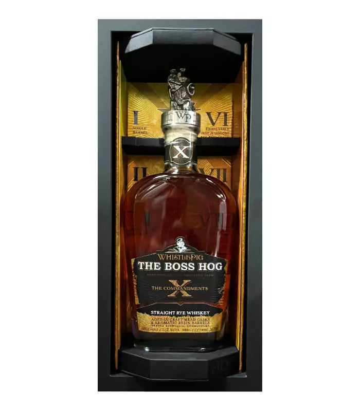 WhistlePig The Boss Hog X The 10 Commandments Straight Rye Whiskey 750ml