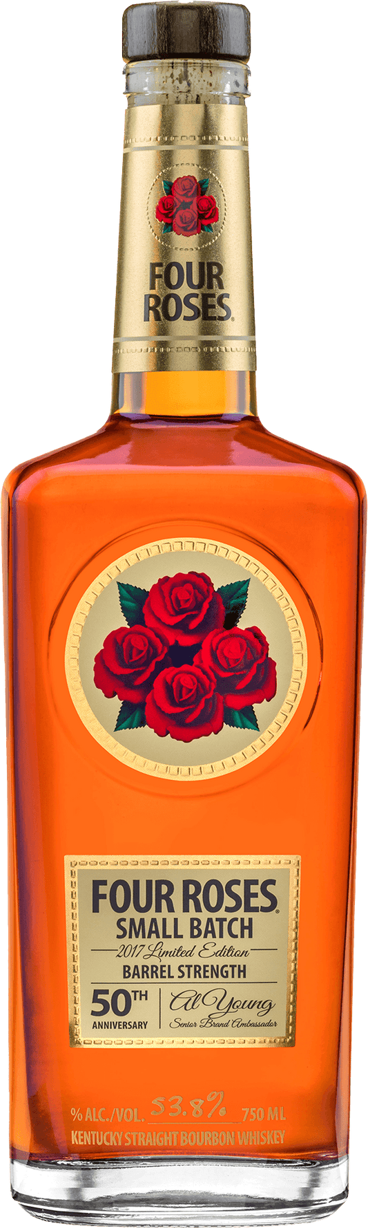 2017 Four Roses 50th Anniversary Al Young Limited Edition Small Batch Barrel Strength Kentucky Straight Bourbon Whiskey 750ml