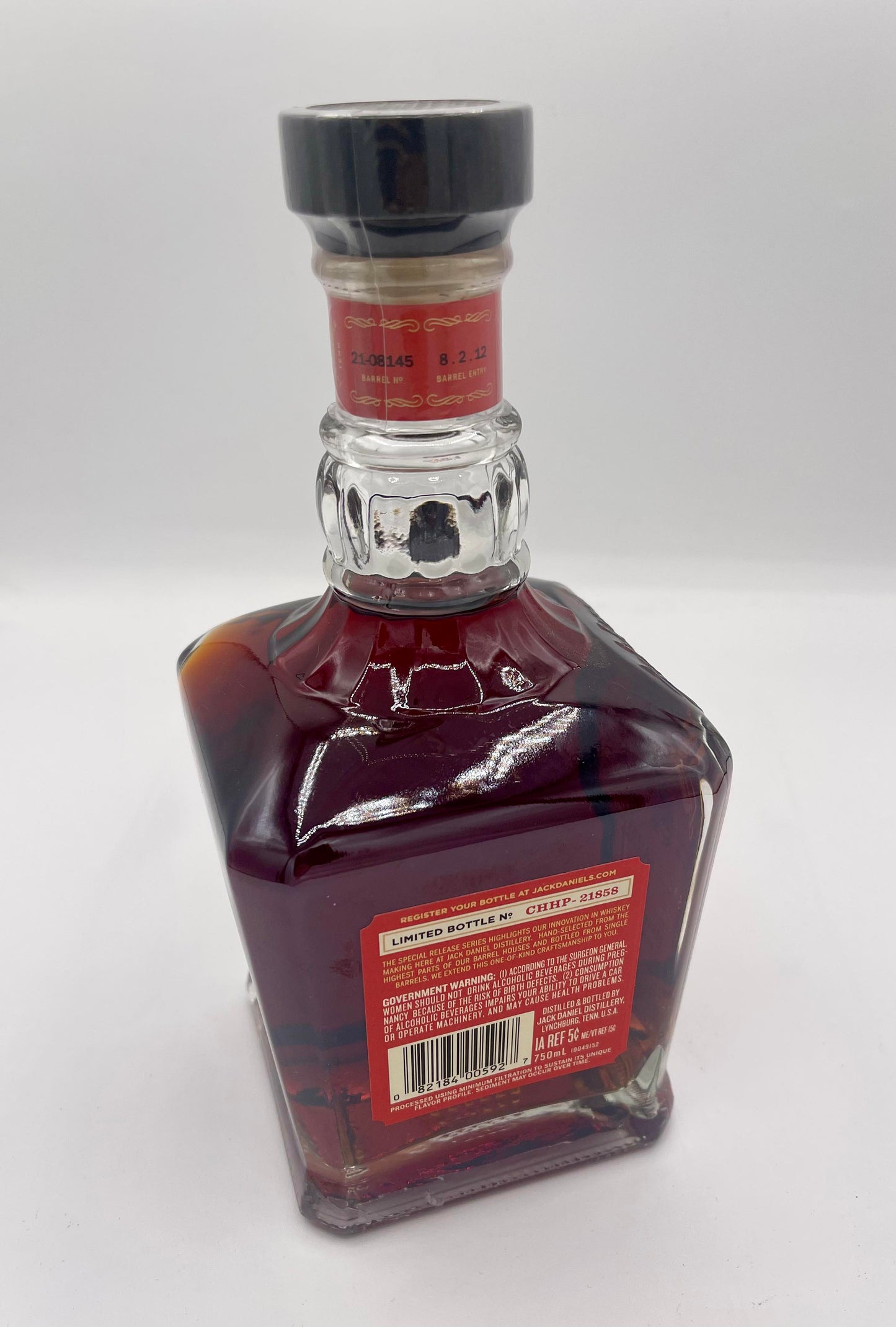 Jack Daniel's Single Barrel Special Release Coy Hill 139.8 Proof Black Ink Tennessee Whiskey 750ml