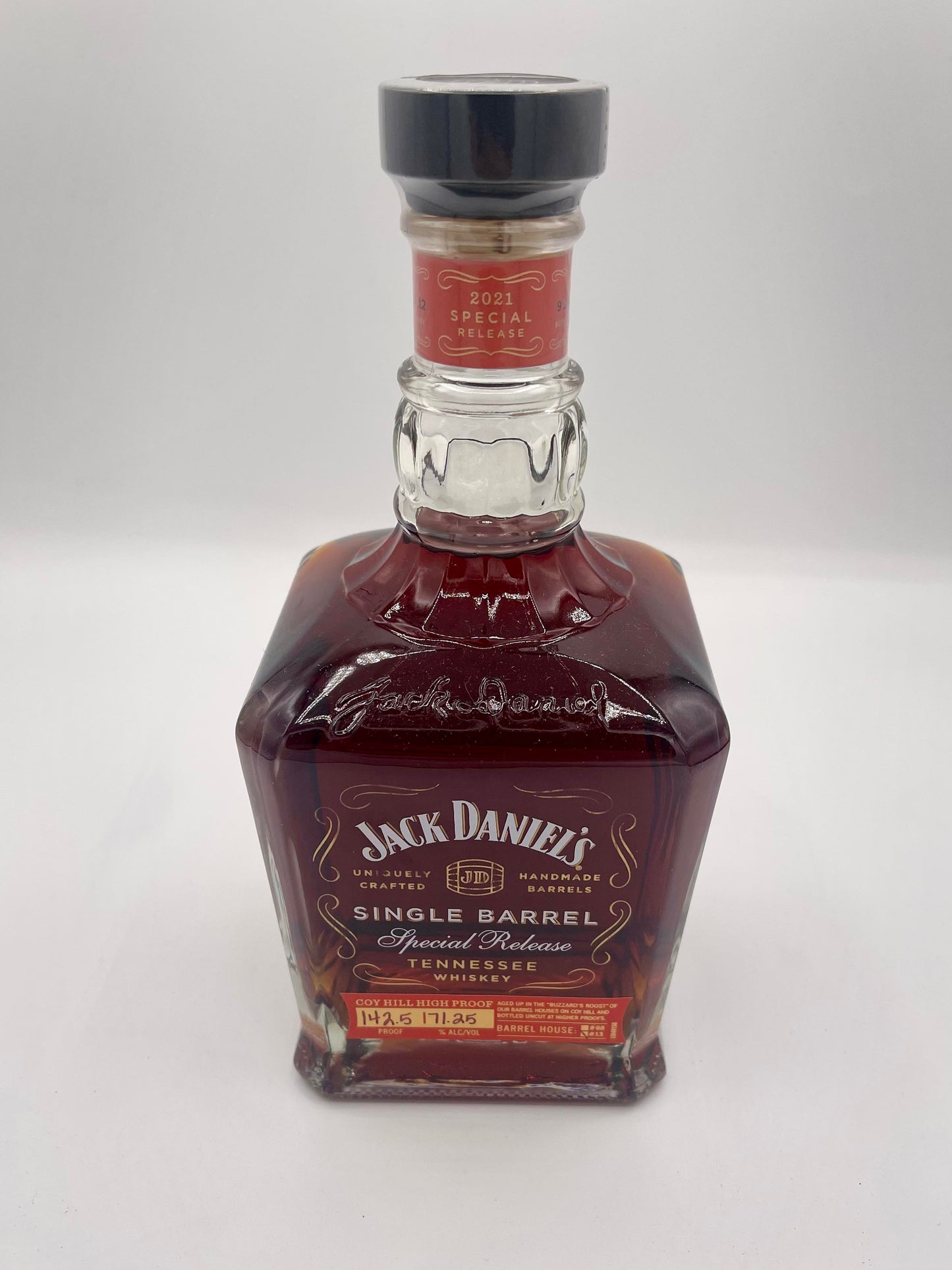 Jack Daniel's Single Barrel Special Release Coy Hill 142.5 Proof Red Ink Tennessee Whiskey 750ml