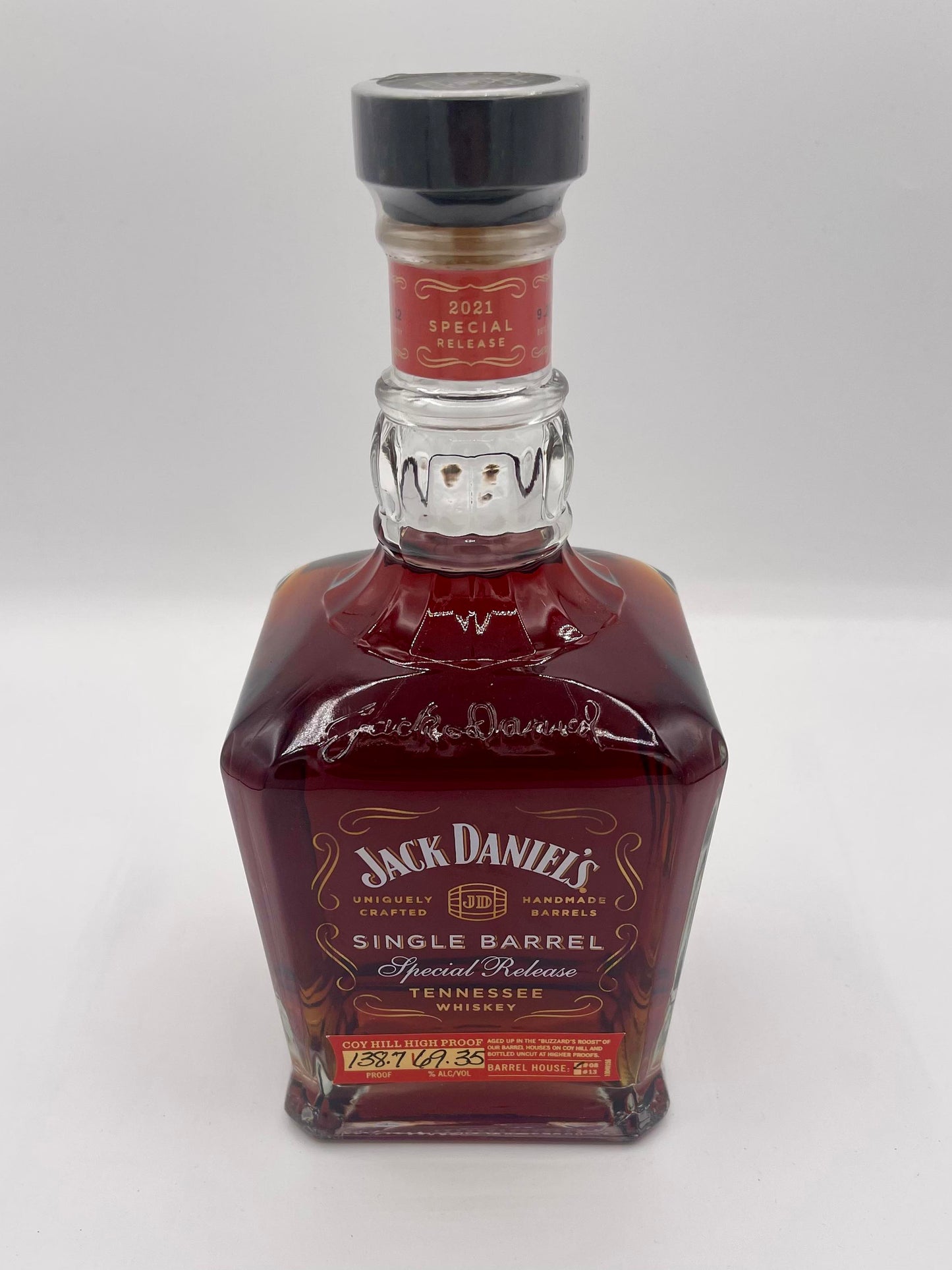 Jack Daniel's Single Barrel Special Release Coy Hill 138.7 Proof Black Ink Tennessee Whiskey 750ml