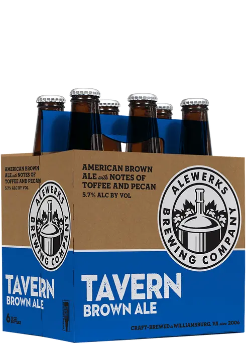 Alewerks Tavern Ale American Brown Ale  Beer 12-Oz Bottle 6-Pack