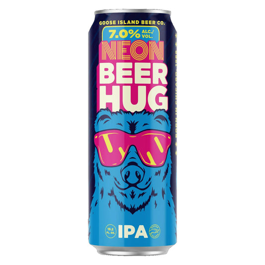 Goose Island 'Neon Beer Hug' IPA Beer 19.OZ