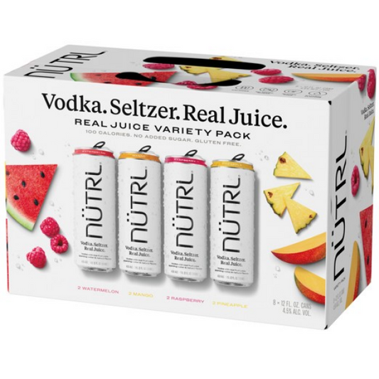 Nutrl Vodka Soda Seltzer Variety Pack 8-Pack