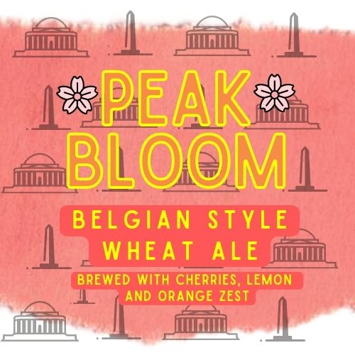 Red Bear Brewing Peak Bloom Belgian Style Wheat Ale Beer 16-Oz Can 4-Pack