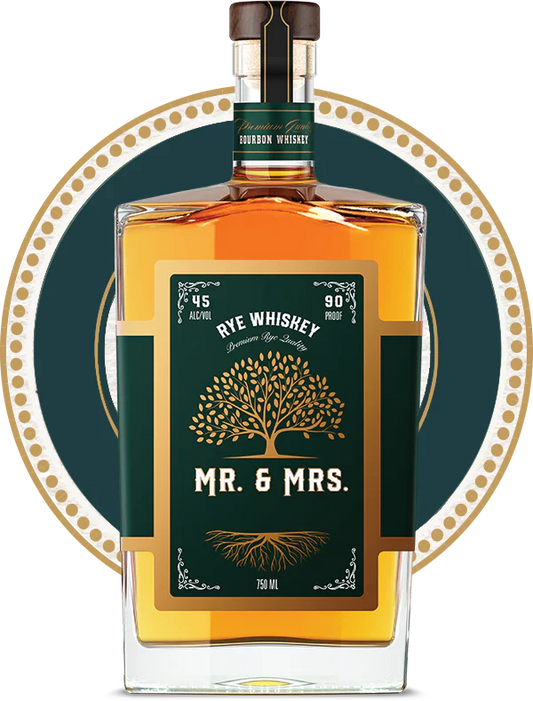 Mr & Mrs Green Oak Rye Whiskey 750ml