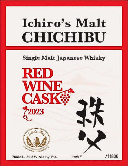 2023 Ichiro’s Malt Chichibu Red Wine Cask Single Malt Japanese Whisky 700ml